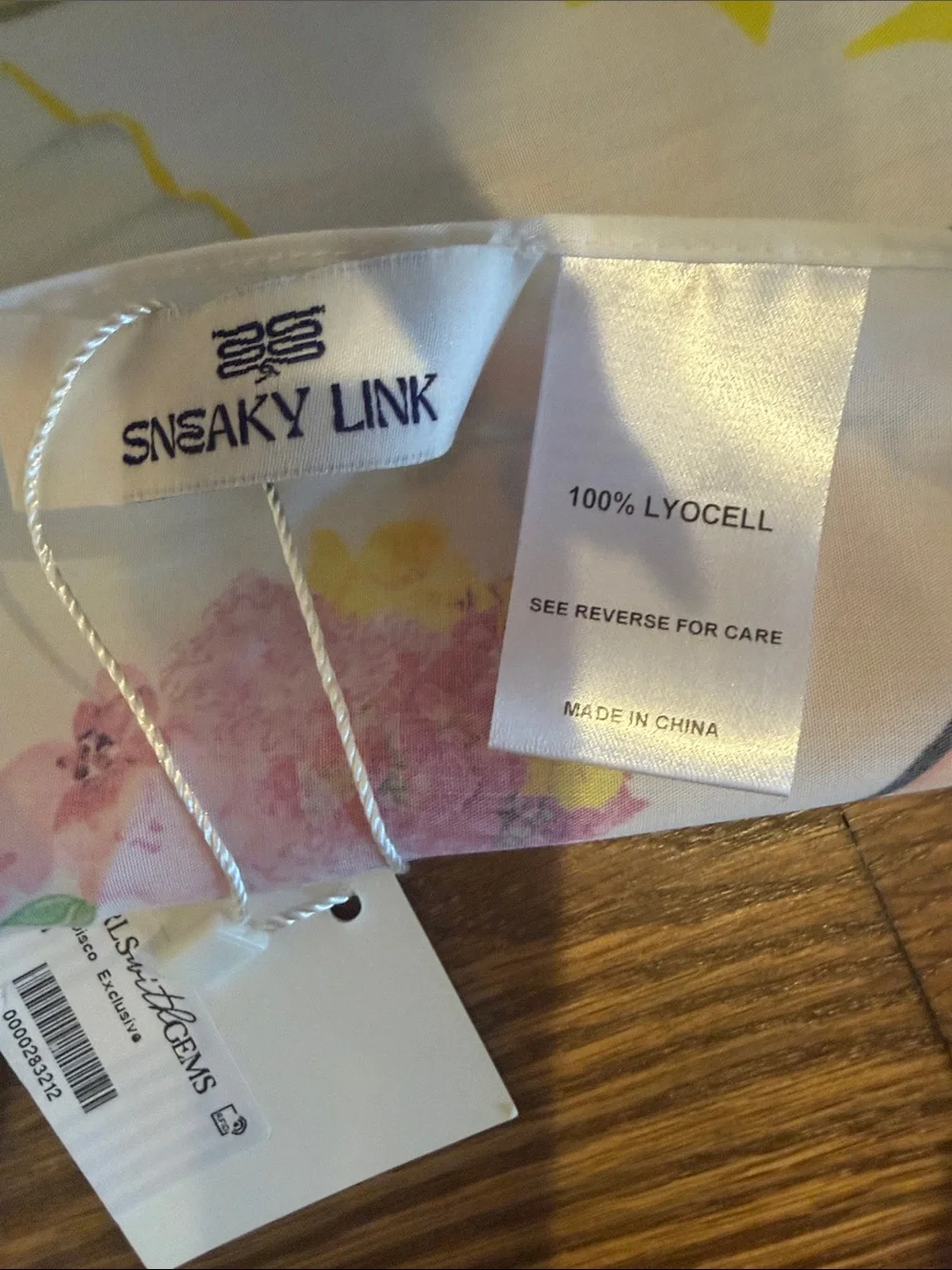 NWT Sneaky Link Silk Scarf with multicolor designs One Size